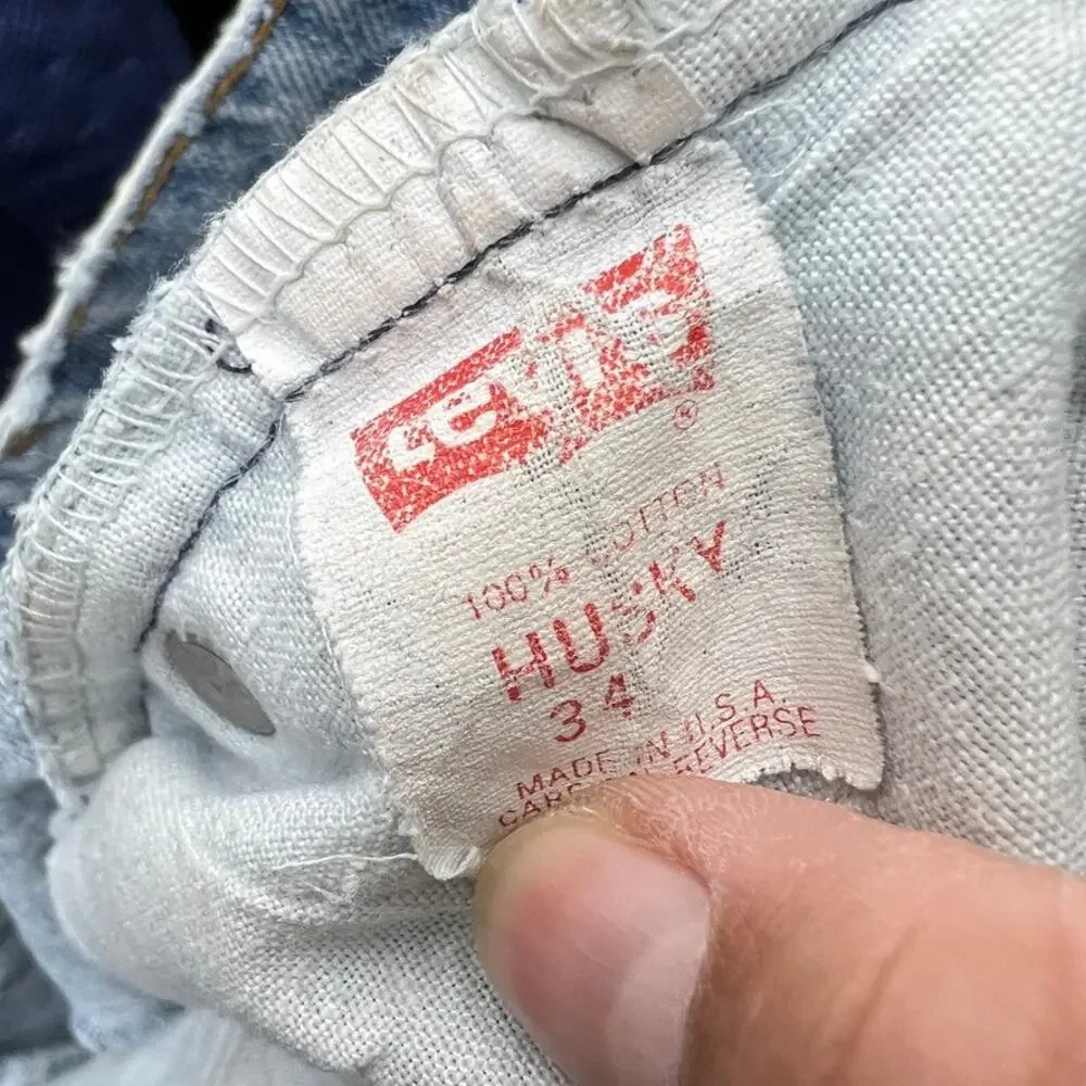Vintage‎ Levi's 505 Distressed Shorts Women's 10/30 Orange Tab Made in USA